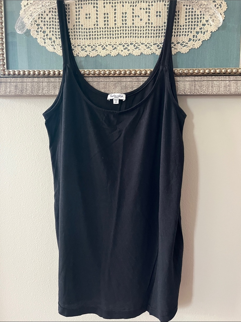Splendid Black Swing Scoop Neck Tank